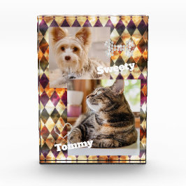 Festgestellte Glasmisty Multicolors Fotoblock