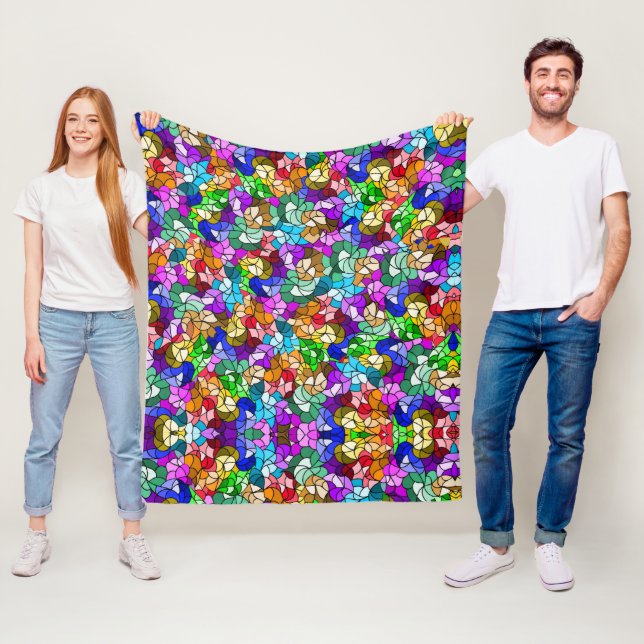 Festgestellter Glaseffekt Fleecedecke (Beispiel)