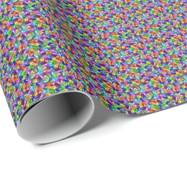 Festgestellter Glaseffekt Geschenkpapier (Rolleneckpunkt)