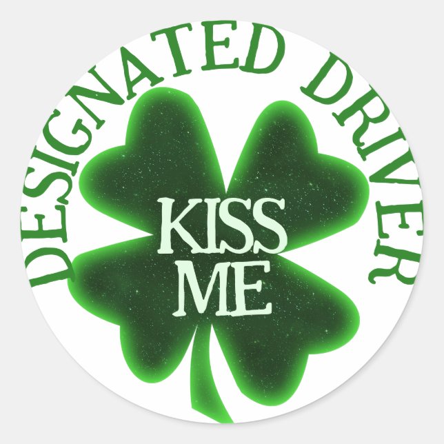 Festgestellter St. Patrick's Day Runder Aufkleber (Vorderseite)