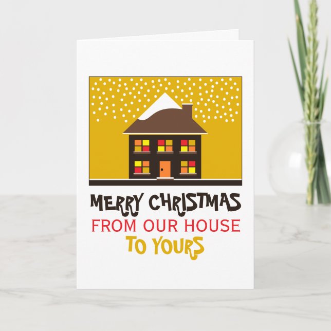Festhaus, Weihnachtsgrüße Karte (Vorderseite)