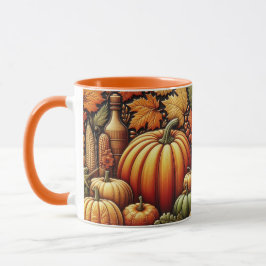 Festif Automne saison récolte Citrouille café Mug