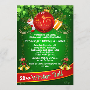 Festif Corporate Holiday Party Invitation de colle