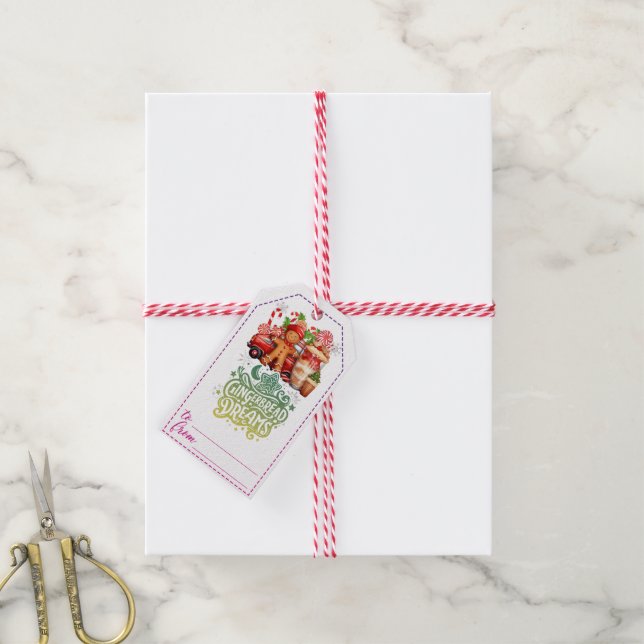 Festif créatif étiquettes cadeaux de Noël (Avec de la ficelle)