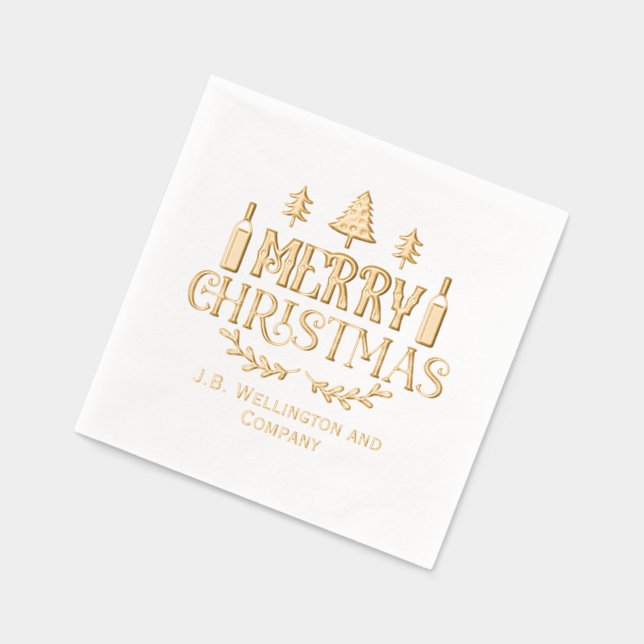 Festif Joyeux Noël #3 Entreprise / Nom de famille (Gauche)