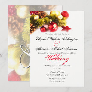 Festif Noël Faire-part de mariage