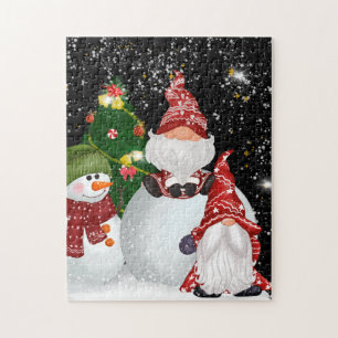 Festif Noël Fêtes gnomes puzzle puzzle