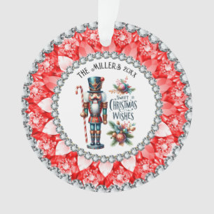 Festif Noisettes de Noël Cadre Diamants Rouges