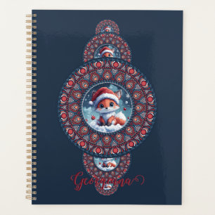 Festif personnalisé Kawaii Fox Ornamental Mandala