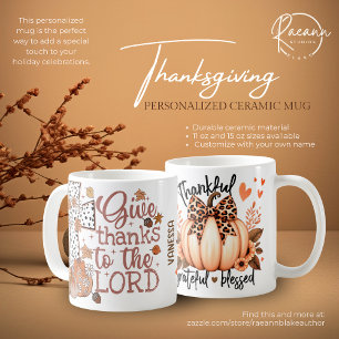 Festif personnalisé Thanksgiving Ceramic Mug