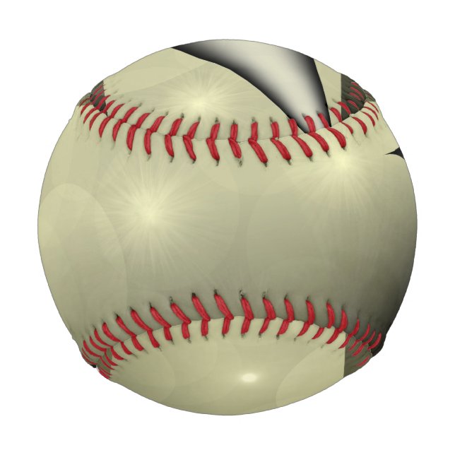 Festiges dunkles Muster mit Lichtern und Bausteine Baseball (Rückseite)