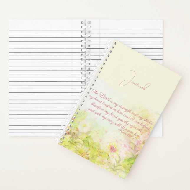 Festigkeit und Schild Notizbuch (Innen)
