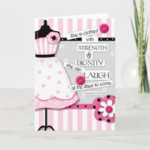 Festigkeit und Würde der Schrift Ermutigung Karte