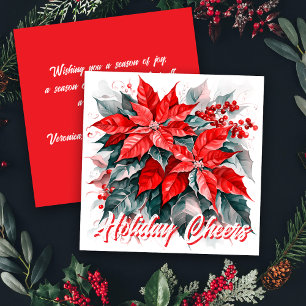 Festin Poinsettia - Carte Appartement de voeux