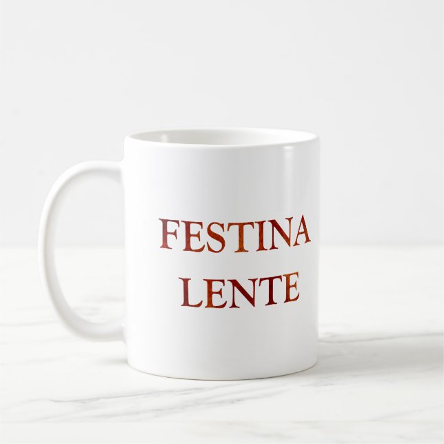 Festina lente kaffeetasse (Links)