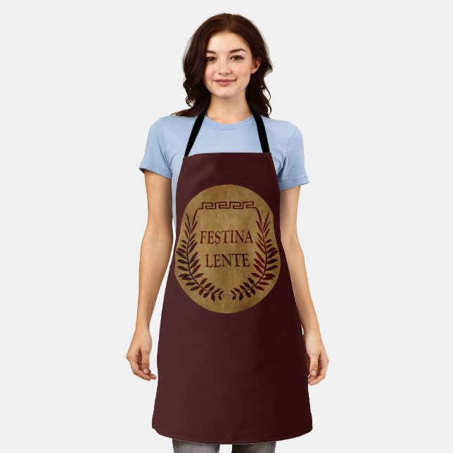 Festina lente schürze (Getragen)