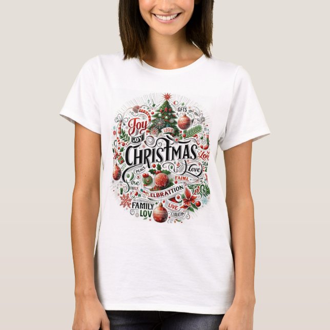 Festiv & Fabulous/Weihnachten Trendy T - Shirt (Vorderseite)