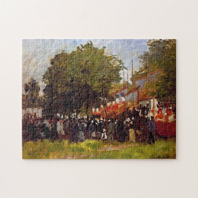 Festival at Argenteuil 1872 Monet Fine Art Collect (Horizontal)