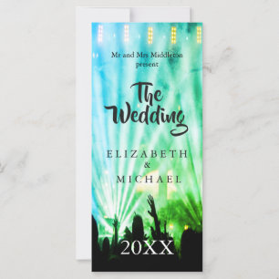 Festival Bright Lights Green Fun Wedding