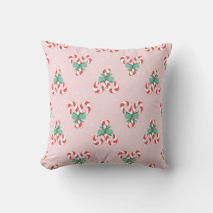 Festival Candy Cane Bows Kissen