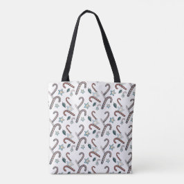 Festival Candy Cane Tote Bag - Weihnachtsfeiertag Tasche