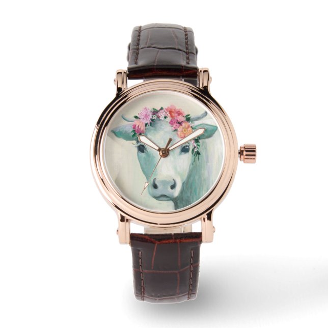 Festival Cow Armbanduhr (Vorderseite)