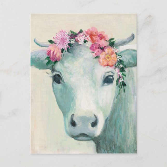Festival Cow Postkarte (Vorderseite)