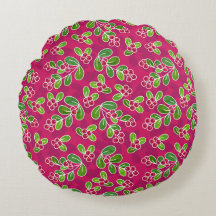 Festival Cranberry Foliage Muster, Fuchsia