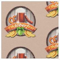 Festival de la bière Oktoberfest sur tissu Brown