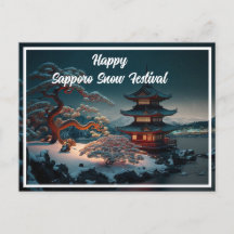 Festival de Neige de Sapporo 2023 Cartes Postales