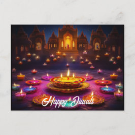 Festival der Lichter: Diwali Feiern Postkarte