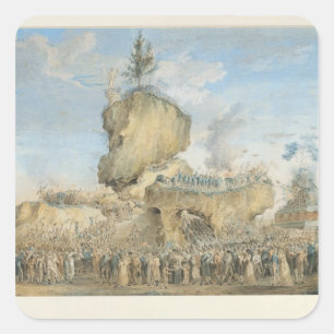 Festival des Obersten Seins im Quadratischer Aufkleber