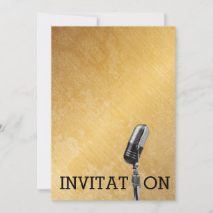 Festival d'or Anniversaire Invitation personnalisé