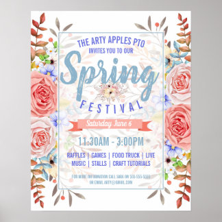 Festival du printemps Fling Flyer Printemps Poster