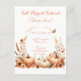 Festival Fall Harvest Einladungspostkarte