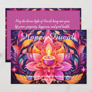 Festival-Flamme Diwali-Karte Einladung