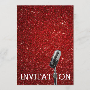 Festival Glamor Anniversaire Invitation personnali