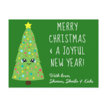 Festival Green Kawaii Weihnachtsbaum Merry Xmas
