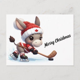 Festival Kanada Weihnachtshockey Donkey Postkarte