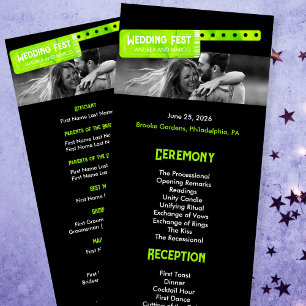 Festival Mariage rock et rouleau Programme de mari