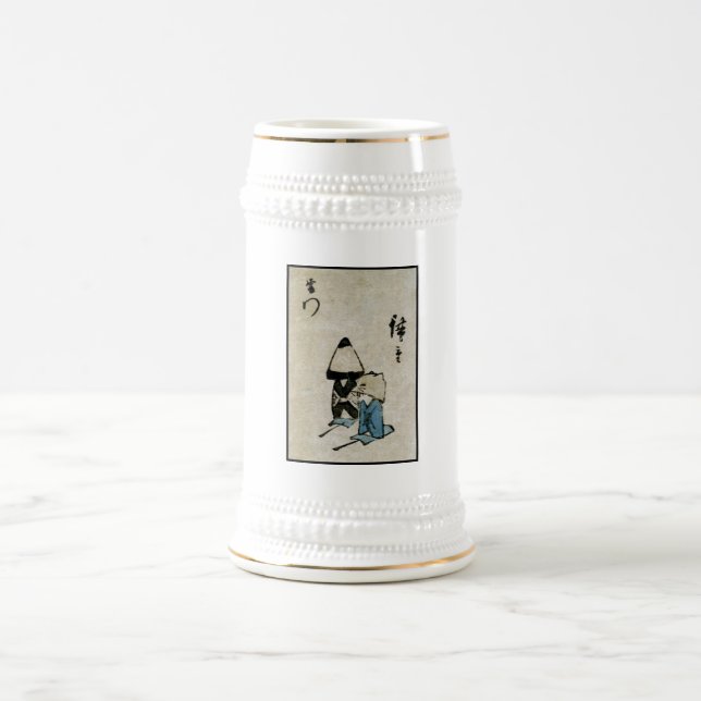 Festival Matsuri Kostümdarsteller Feudal Japan Bierglas (Mittel)