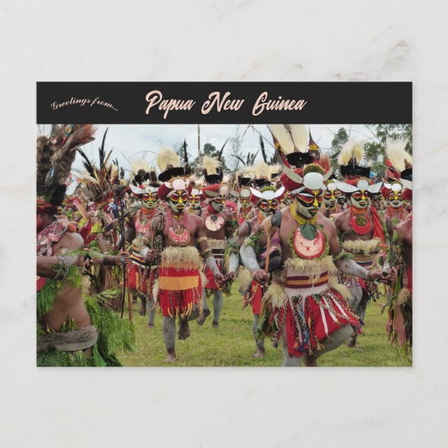 Festival Moon and Stars Papua Neue Guinea Postkarte (Vorderseite)