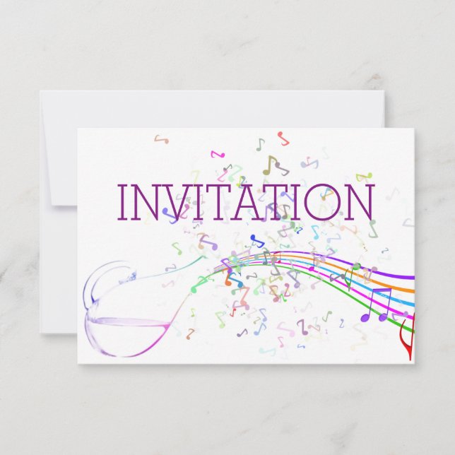 Festival Musik und Konzerte Einladung (Vorderseite)