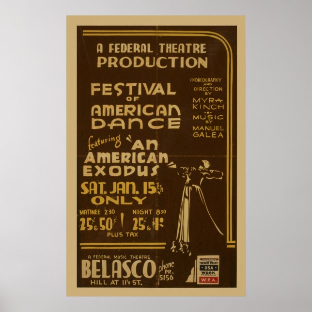 Festival of American Dance at Bundesstaatlich Thea Poster (Vorne)