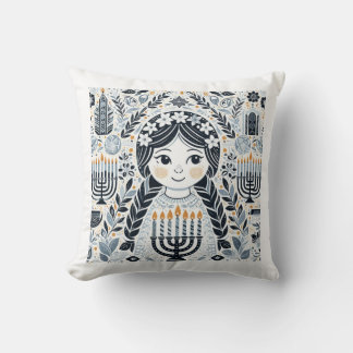 Festival of Lights: Hanukkah Sameach Stickers Kissen