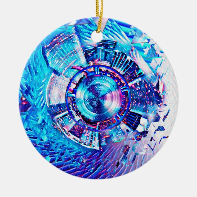 Festival-psychedelisches Rave-Portal Keramikornament (Vorne)