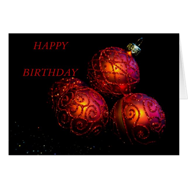 Festival Red Baubles (Vorderseite (Horizontal))