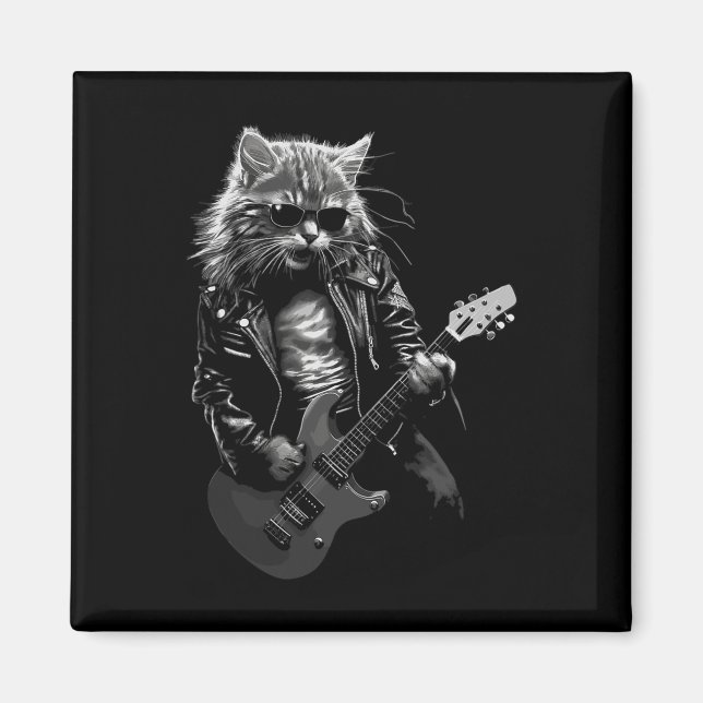 Festival Rock and Roll Musik Festival Cat Rock Gui Magnet (Vorne)