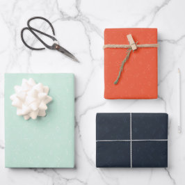 Festival Roter Stern, Pastellblau, Geschenkpapier Set