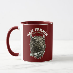 Festival San Fermin - das Laufen der Bullen Tasse